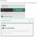 how do bet365 bet credits work